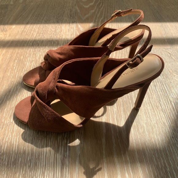 Banana Republic Suede Open-Toe Slingback Sandals - Picture 4 of 6